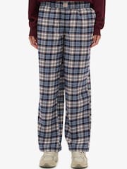 Superdry Blue Red Check Cotton Check Elastic Trousers - Image 5 of 8