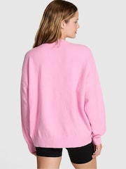 Victoria's Secret Pink Pink Heart Print Oversized Sweatshirt - Image 2 of 3