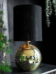 Rockett St George Gold Disco Ball Table Lamp - Image 2 of 6