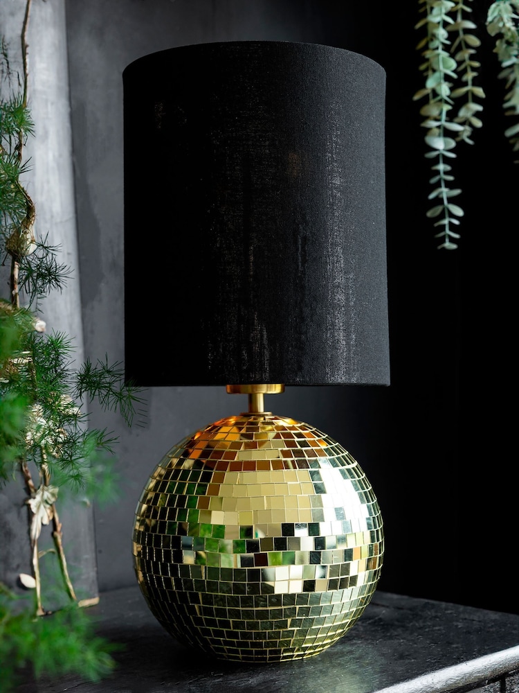 Rockett St George Gold Disco Ball Table Lamp - Image 2 of 6
