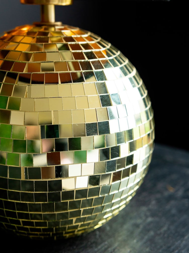 Rockett St George Gold Disco Ball Table Lamp - Image 6 of 6