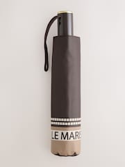 Chocolate Brown Le Marais Auto Open And Close Umbrella - Image 1 of 4