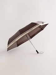 Chocolate Brown Le Marais Auto Open And Close Umbrella - Image 2 of 4