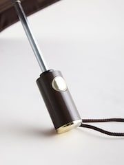 Chocolate Brown Le Marais Auto Open And Close Umbrella - Image 3 of 4