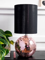 Rockett St George Pink Disco Ball Table Lamp - Image 2 of 7