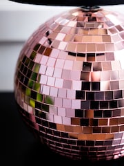 Rockett St George Pink Disco Ball Table Lamp - Image 3 of 7