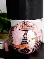 Rockett St George Pink Disco Ball Table Lamp - Image 4 of 7