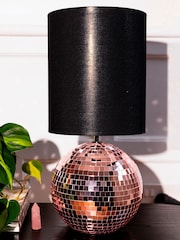 Rockett St George Pink Disco Ball Table Lamp - Image 7 of 7