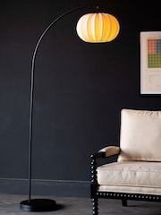 Rockett St George Natural Arc Floor Lamp with Shade - Image 1 of 6