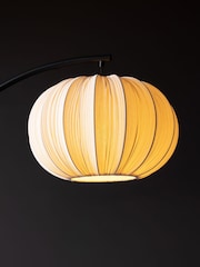Rockett St George Natural Arc Floor Lamp with Shade - Image 4 of 6