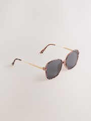 Tortoiseshell Purple - Quadratische Sonnenbrille - Bild 1 von 3