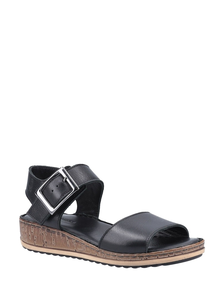 Hush Puppies Ellie Wide Black Sandals - Image 2 of 3