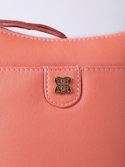 Lakeland Leather Orange Tarnly Pocket Cross-Body Bag - Image 3 of 8