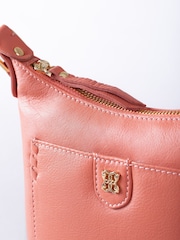 Lakeland Leather Orange Tarnly Pocket Cross-Body Bag - Image 4 of 8