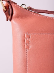 Lakeland Leather Orange Tarnly Pocket Cross-Body Bag - Image 5 of 8
