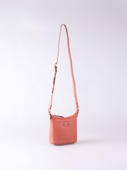 Lakeland Leather Orange Tarnly Pocket Cross-Body Bag - Image 8 of 8