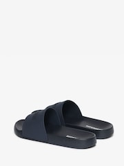 Superdry Blue Logo Pool Sliders - Image 4 of 6