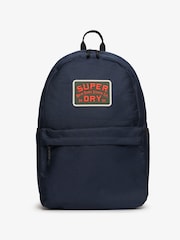 Superdry Blue Classic Patch Montana Backpack - Image 1 of 7