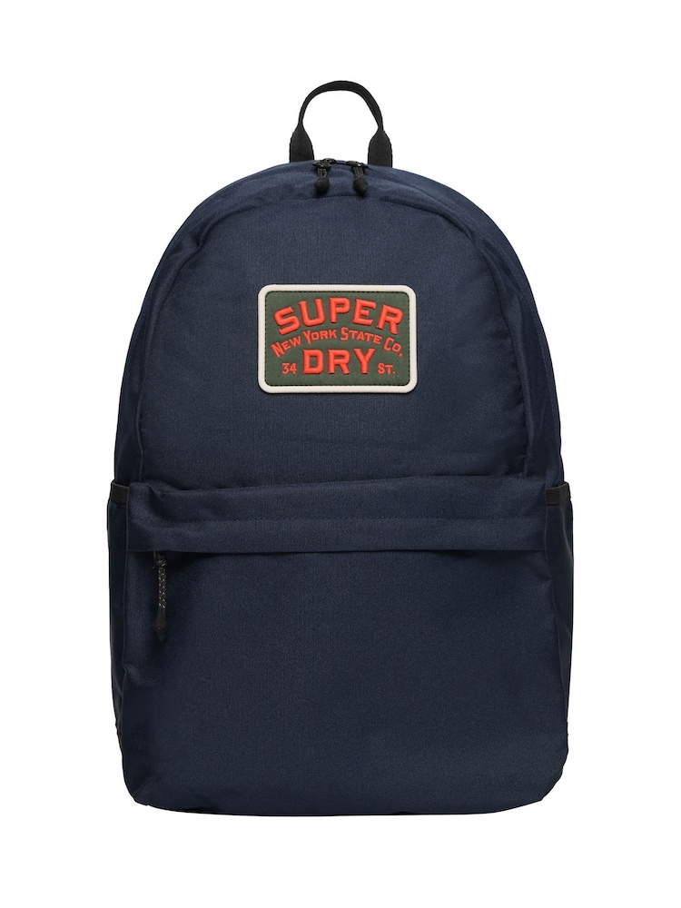 Superdry Blue Classic Patch Montana Backpack - Image 2 of 7