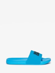 Superdry Blue Sportswear Logo Pool Sliders - Image 1 of 6