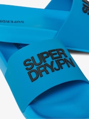 Superdry Blue Sportswear Logo Pool Sliders - Image 5 of 6