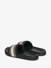 Superdry Black Webbing Interest Pool Sliders - Image 4 of 6