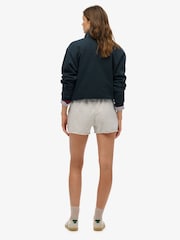 Superdry Grey Essential Logo Garment Dye Shorts - Image 4 of 7