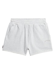 Superdry Grey Essential Logo Garment Dye Shorts - Image 6 of 7