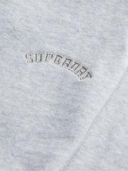 Superdry Grey Essential Logo Garment Dye Shorts - Image 7 of 7