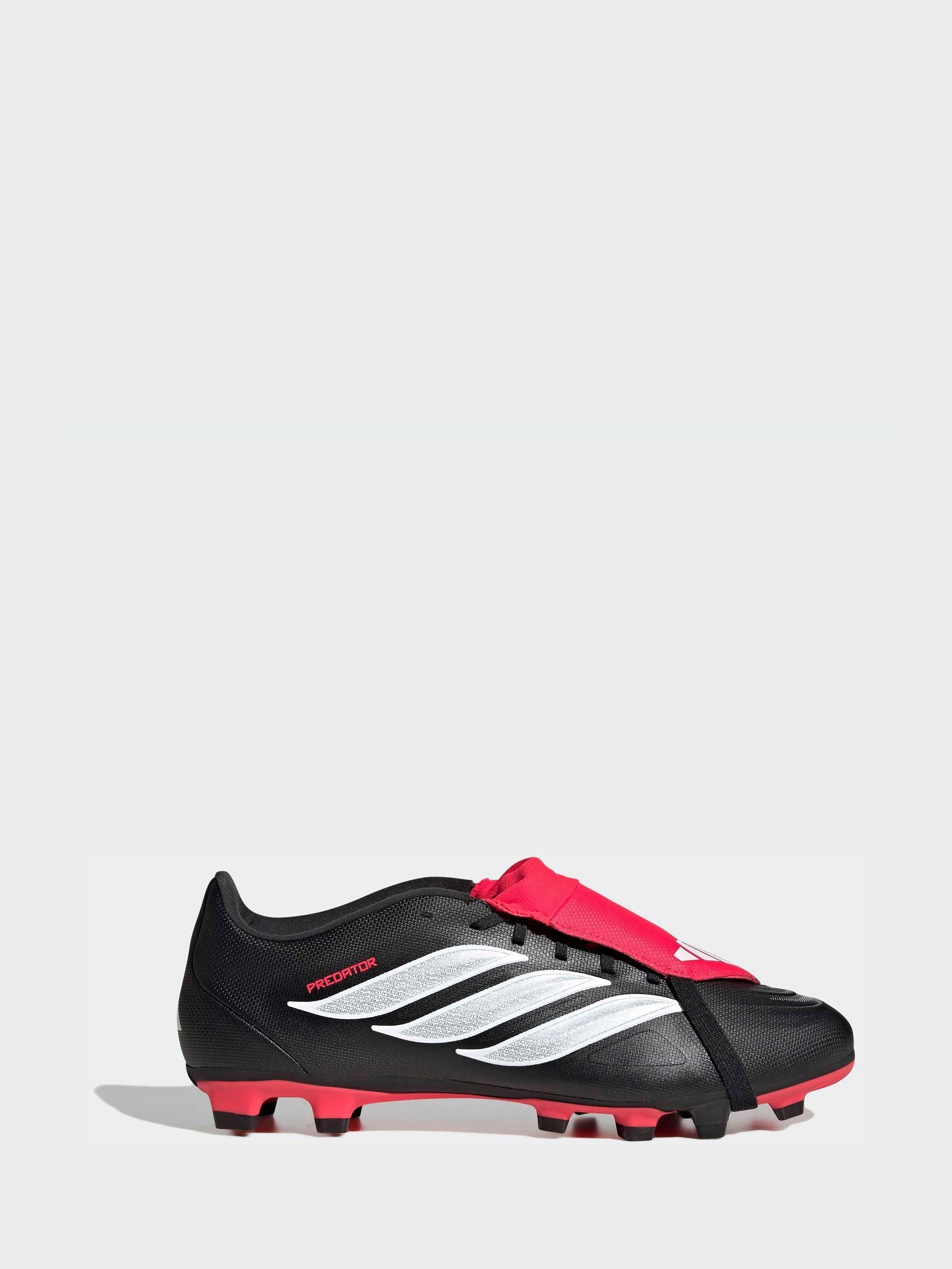 Buy adidas Black Predator Club Fold-Over Tongue Firm Ground/Multi
