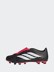 adidas Black Predator Club Fold-Over Tongue Firm Ground/Multi Football Boots - Image 2 of 11