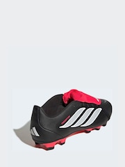 adidas Black Predator Club Fold-Over Tongue Firm Ground/Multi Football Boots - Image 4 of 11