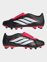 adidas Black Predator Club Fold-Over Tongue Firm Ground/Multi Football Boots - Image 6 of 11