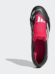adidas Black Predator Club Fold-Over Tongue Firm Ground/Multi Football Boots - Image 8 of 11