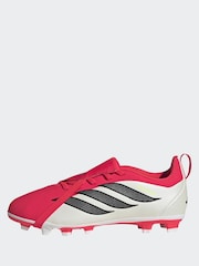 adidas Red Predator Club Hook-And-Loop Turf Football Kids Trainers - Image 2 of 10