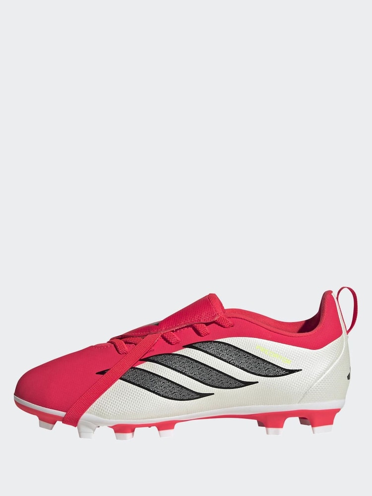 adidas Red Predator Club Hook-And-Loop Turf Football Kids Trainers - Image 2 of 10 adidas Red Predator Club Hook-And-Loop Turf Football Kids Trainers - Image 2 of 10