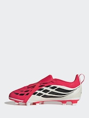 adidas Red Predator Club Hook-And-Loop Turf Football Kids Trainers - Image 3 of 10