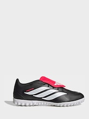 adidas Black Predator Club Fold-Over Tongue Turf Football Trainers - Image 1 of 9