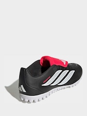 adidas Black Predator Club Fold-Over Tongue Turf Football Trainers - Image 3 of 9