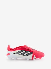 adidas Red Predator League Fold-Over Tongue Firm Ground Football Kids Boots - Image 1 of 1