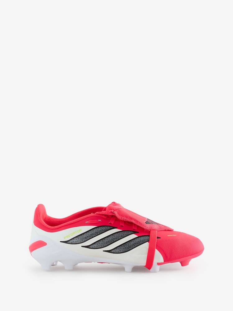adidas Red Predator League Fold-Over Tongue Firm Ground Football Kids Boots - Image 1 of 1