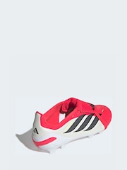 adidas Red Predator League Fold-Over Tongue Firm Ground Football Kids Boots - Image 4 of 10