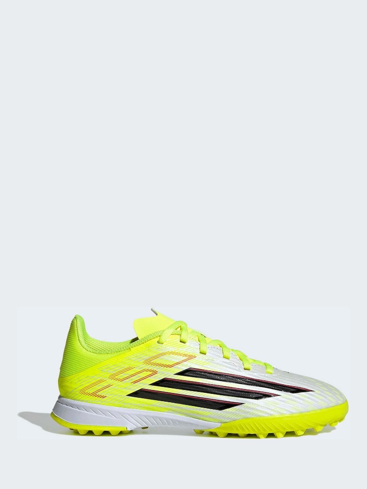 adidas Yellow F50 League Turf Football Kids Trainers - Image 1 of 1