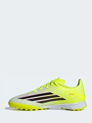 adidas Yellow F50 League Turf Football Kids Trainers - Image 9 of 11