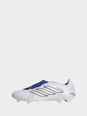 adidas White Predator League Fold-Over Tongue Firm Ground Football Boots - Image 2 of 10