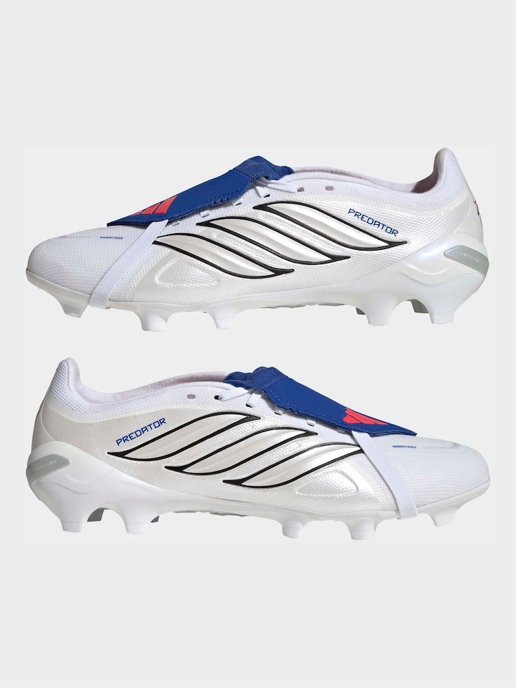 Buy adidas White Predator League Fold-Over Tongue Firm Ground Football Boots  from Next USA