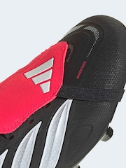 adidas Black Predator League Fold-Over Tongue Firm Ground Football Boots - Image 10 of 11