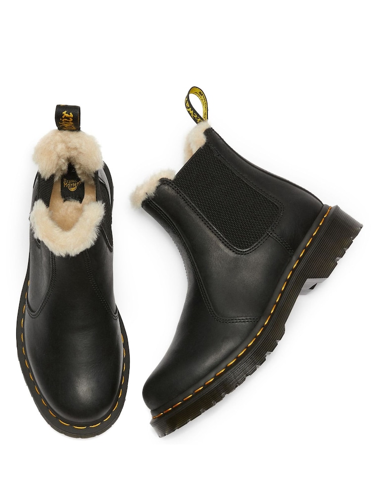 Buy Martens Black 2976 Leonore Burnished Wyoming Boots from