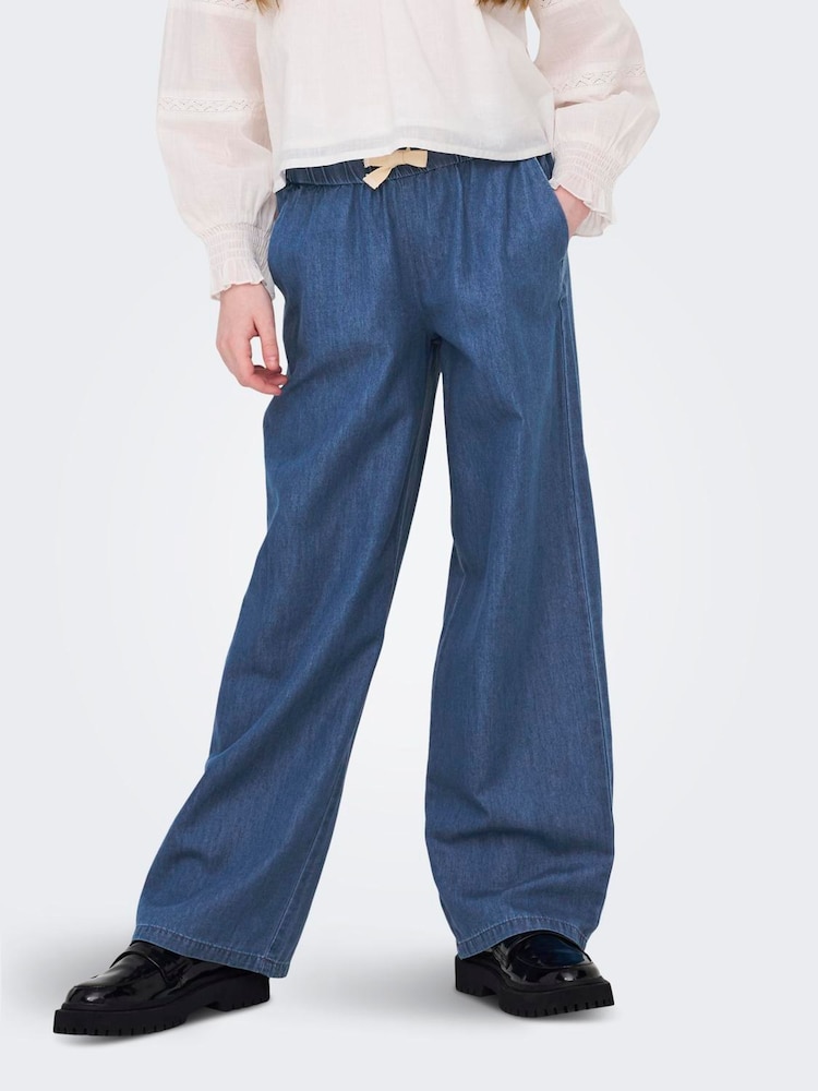 ONLY KIDS Blue Wide Leg Jeans - Image 1 of 5