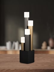 Eglo Black/Brown/Gold Estanterios Table Light - Image 1 of 5